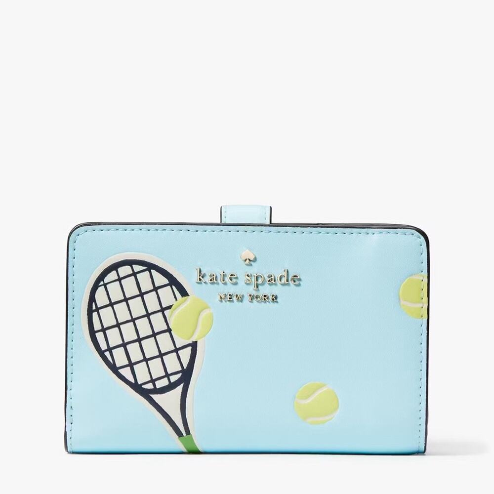 NWT💃Kate Spade Grand Slam Medium Compact Bifold Wallet - Picture 4 of 6